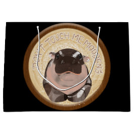 Moo Deng Hippo Große Geschenktüte