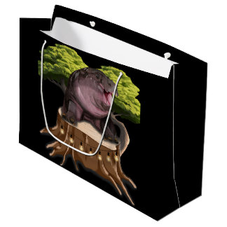 Moo Deng Hippo Große Geschenktüte