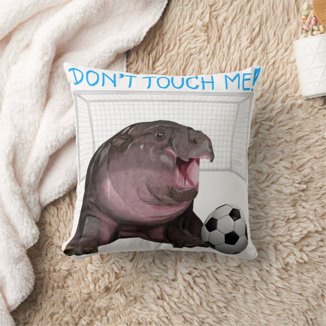 Moo Deng Hippo Kissen (Decke)