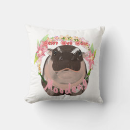 Moo Deng Hippo Pillows Kissen