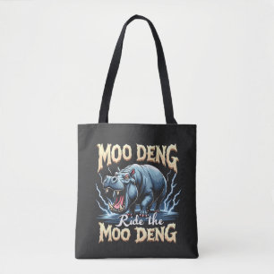 Moo Deng reiten Moo Deng Funny Hippo