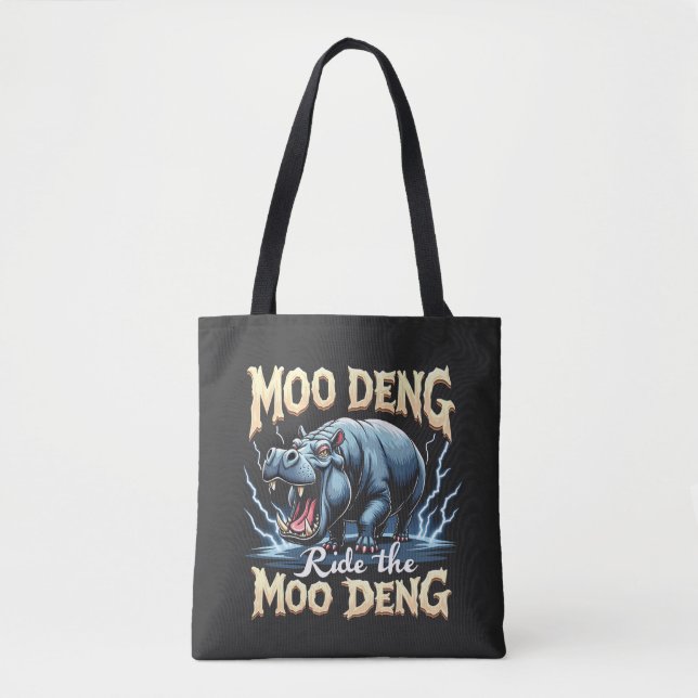 Moo Deng reiten Moo Deng Funny Hippo (Vorderseite)