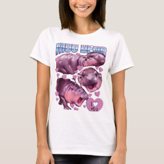 MOO DENG THE BERMOUS BABY PIGMY HIPPO MOODENG T-Shirt