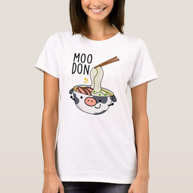 Moo-don Funny Udon Pun T-Shirt (Vorderseite)