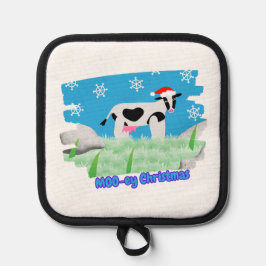 Moo-ey Christmas Topflappen
