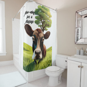Moo for a Massage Duschvorhang
