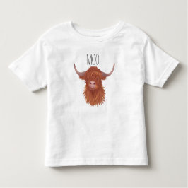 Moo Highland Cow Kleinkind T-shirt