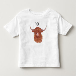 Moo Highland Cow  Kleinkind T-shirt