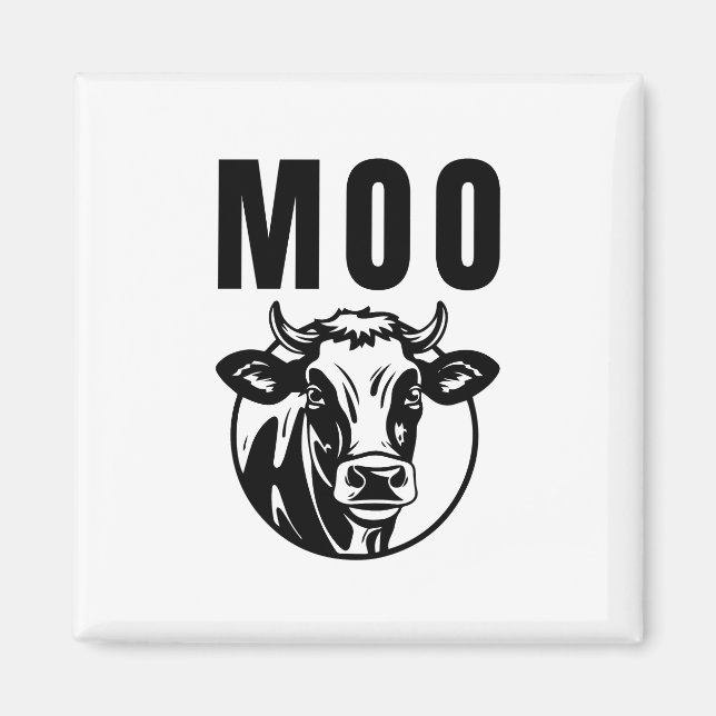 Moo I bin eine Kuhfabrik Magnet (Vorne)