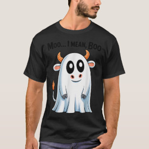 Moo I Gemein Boo Funny Highland Kuh Ghost Hallowee T-Shirt