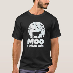 Moo I Gemein Boo Halloween Cow T-Shirt