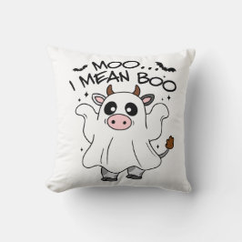 Moo I Gemein Boo Spooky Season Funny Halloween Kissen