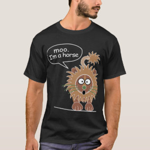 Moo Ich bin ein Retro-Pferd T-Shirt