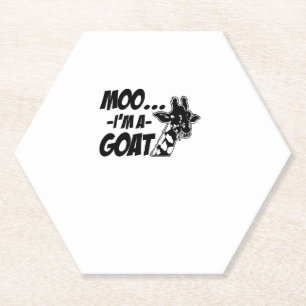 Moo... Ich bin Zoogoer Funny Giraffe Z Untersetzer