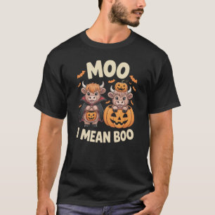 Moo ich meine Boo Lustige Farm Niedliche Kuh Hallo T-Shirt