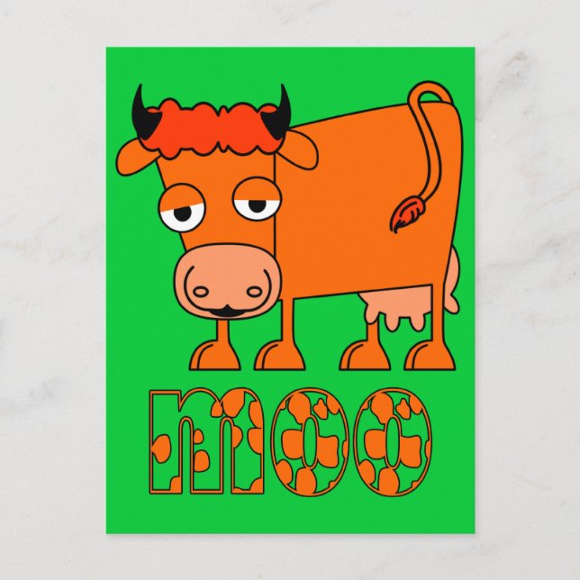 Moo - Ingwerkuh Postkarte (Vorderseite)