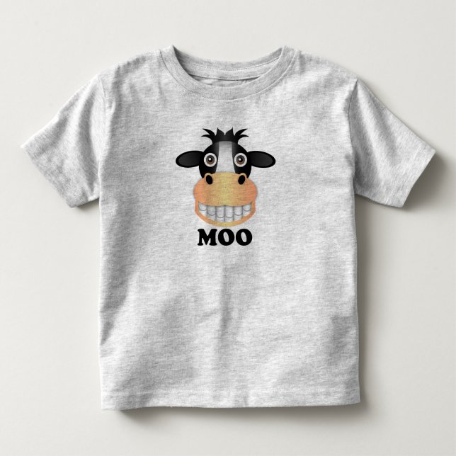 Moo - Kleinkind Fine Jersey T - Shirt (Vorderseite)