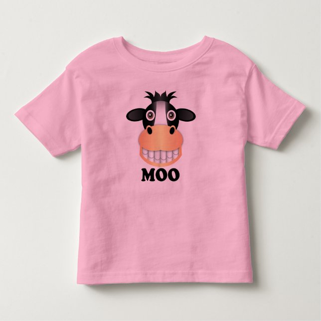 Moo - Kleinkind Fine Jersey T - Shirt  (Vorderseite)