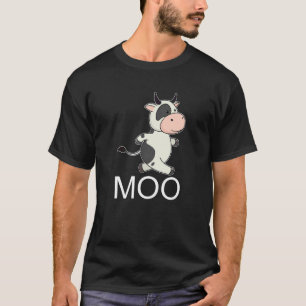 Moo-Kuh Bauernhof-Kuh für Erwachsene Kinder Jungen T-Shirt