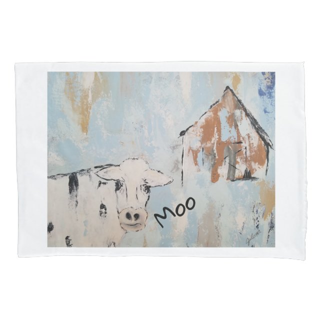 MOO-Kuh-Kissenbezug Kissenbezug (Vorderseite)