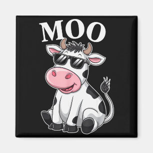 Moo Kuh - Lustige Bauer Kuh Für Männer Frauen Kind Magnet