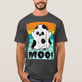 Moo Kuh Print für Männer Frauen Kinder Halloween K T-Shirt