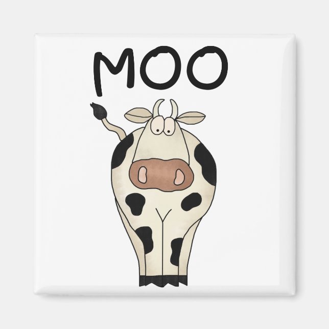 MOO-Kuh-T-Shirts und Geschenke Magnet (Vorne)