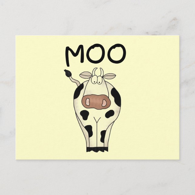 MOO-Kuh-T-Shirts und Geschenke Postkarte (Vorderseite)