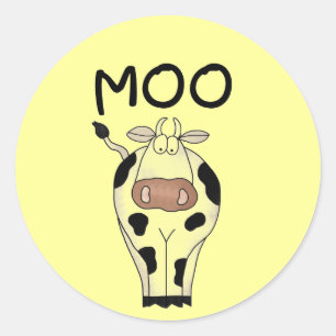 MOO-Kuh-T-Shirts und Geschenke Runder Aufkleber