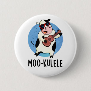 Moo-kulele Funny Ukulele Kuh Pub Button