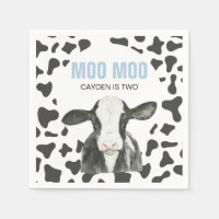 MOO MOO Ich bin ZWEI Kuh-Druck Geburtstag