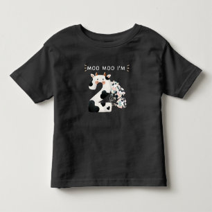 Moo Moo I'm Two 2. Birthday Funny Cow Sounds Kleinkind T-shirt