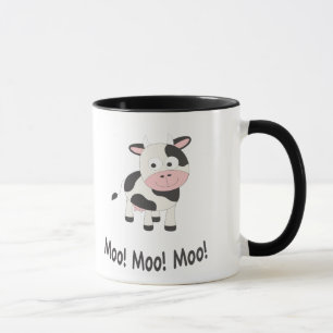 Moo Moo Moo Niedlicher Cartoon Kuh Tasse