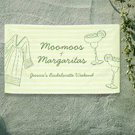 Moo Moos & Margaritas Green Bachelorette Herzlich  Banner
