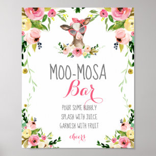 Moo-Mosa Bar Poster