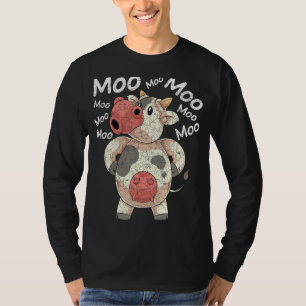 Moo Niedlich Farm Animal Lover Funny Bauer Cow T-Shirt