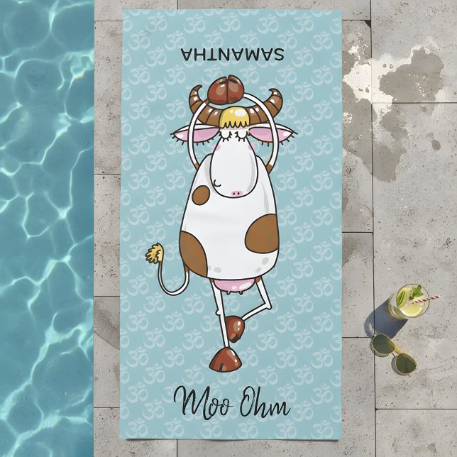 Moo Ohm Kuh Strandtuch (Style up and stand out from the herd with this “udderly” fantastic beach towel.)