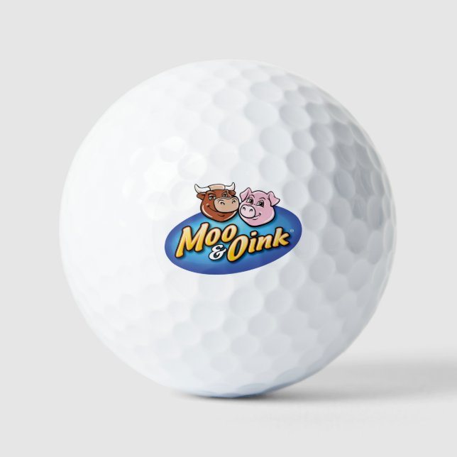 Moo & Oink Golf Balls Golfball (Vorderseite)