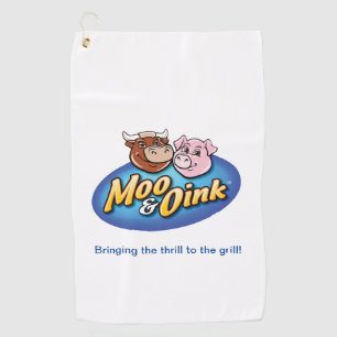 Moo & Oink Golf Handtuch
