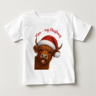 Moo-rry ChristmasT-Shirt Baby T-shirt