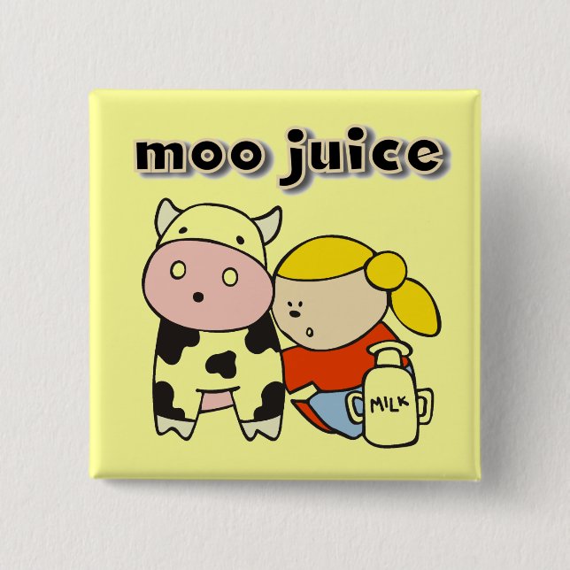 MOO-Saft-T-Shirts und Geschenke Button (Vorderseite)