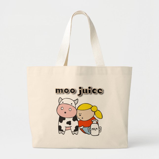 MOO-Saft-T-Shirts und Geschenke Jumbo Stoffbeutel (Vorne)
