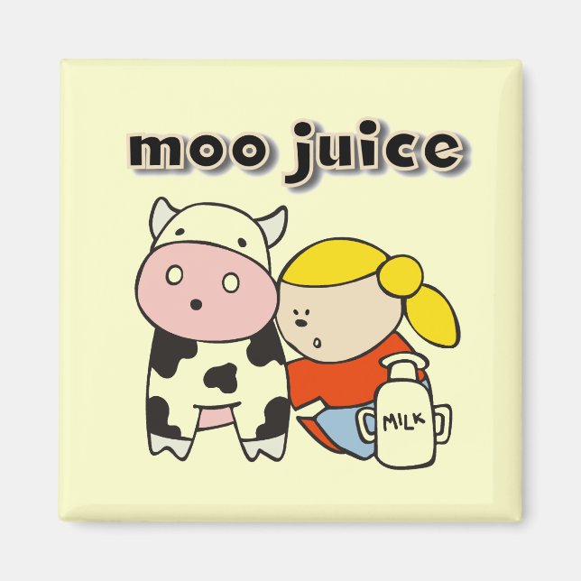 MOO-Saft-T-Shirts und Geschenke Magnet (Vorne)