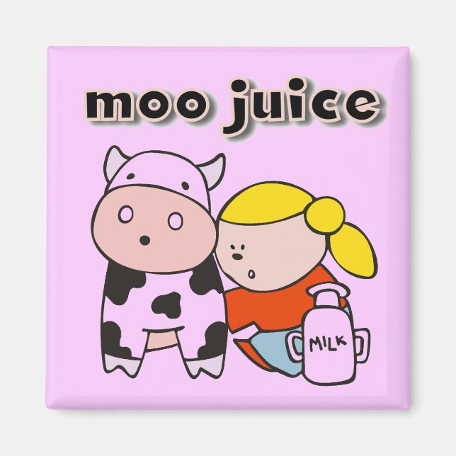 MOO-Saft-T-Shirts und Geschenke Magnet (Vorne)