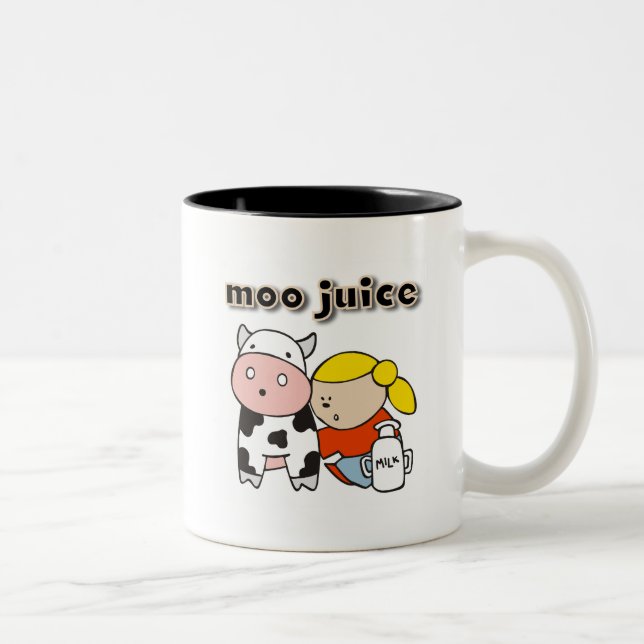 MOO-Saft-T-Shirts und Geschenke Zweifarbige Tasse (Rechts)