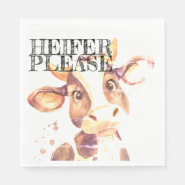 Moo-ve Over langweilige Napkins: Heifer bitte Serviette