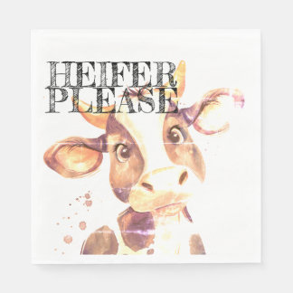 Moo-ve Over langweilige Napkins: Heifer bitte Serviette