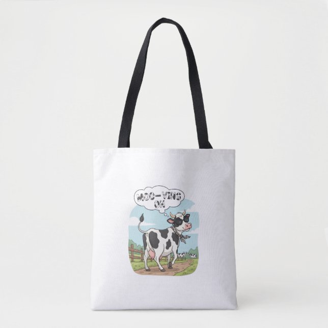 "Moo-ving On" Cow - Funny & Stylish Farm Humor! (Vorderseite)