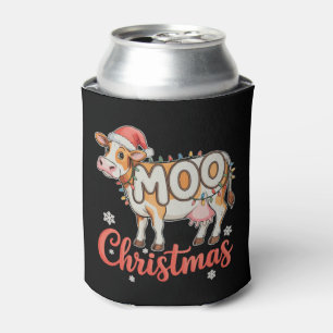 MOO Weihnachten Xmas Lichter Kuh Landwirt Landwirt Dosenkühler