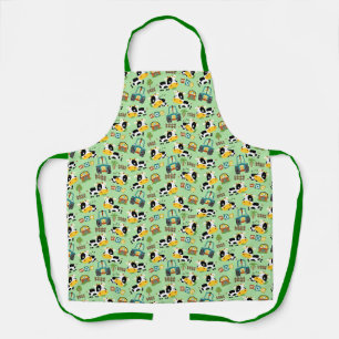 Moo Whimsy Kitchen Schürze - Grill Schürze Grün